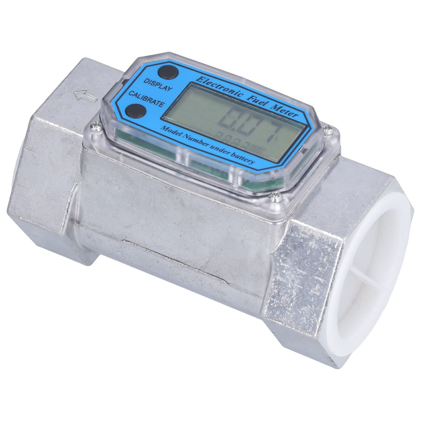 2in Meter, Electronic Digital Fuel Liquid Water Gas Oil Flowmeter 2.3V to...