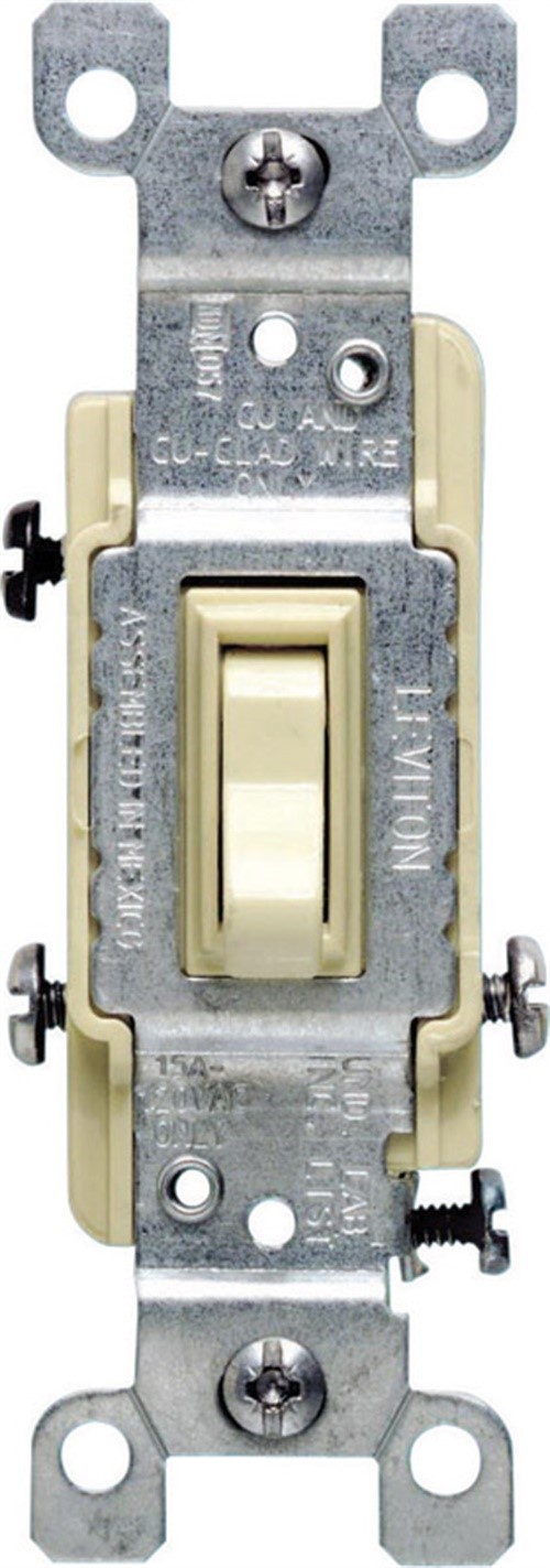 Leviton 01453-02I Ivory Toggle AC Quiet Switch 4.2 H x 1.31 W in. (Pack of 10)