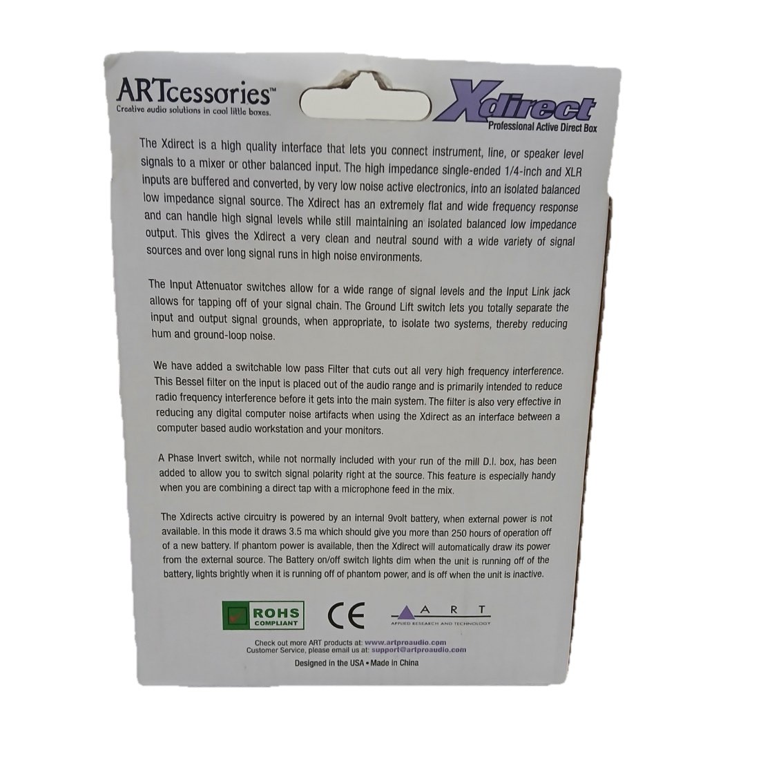 Xdirect Professional Active Direct Box