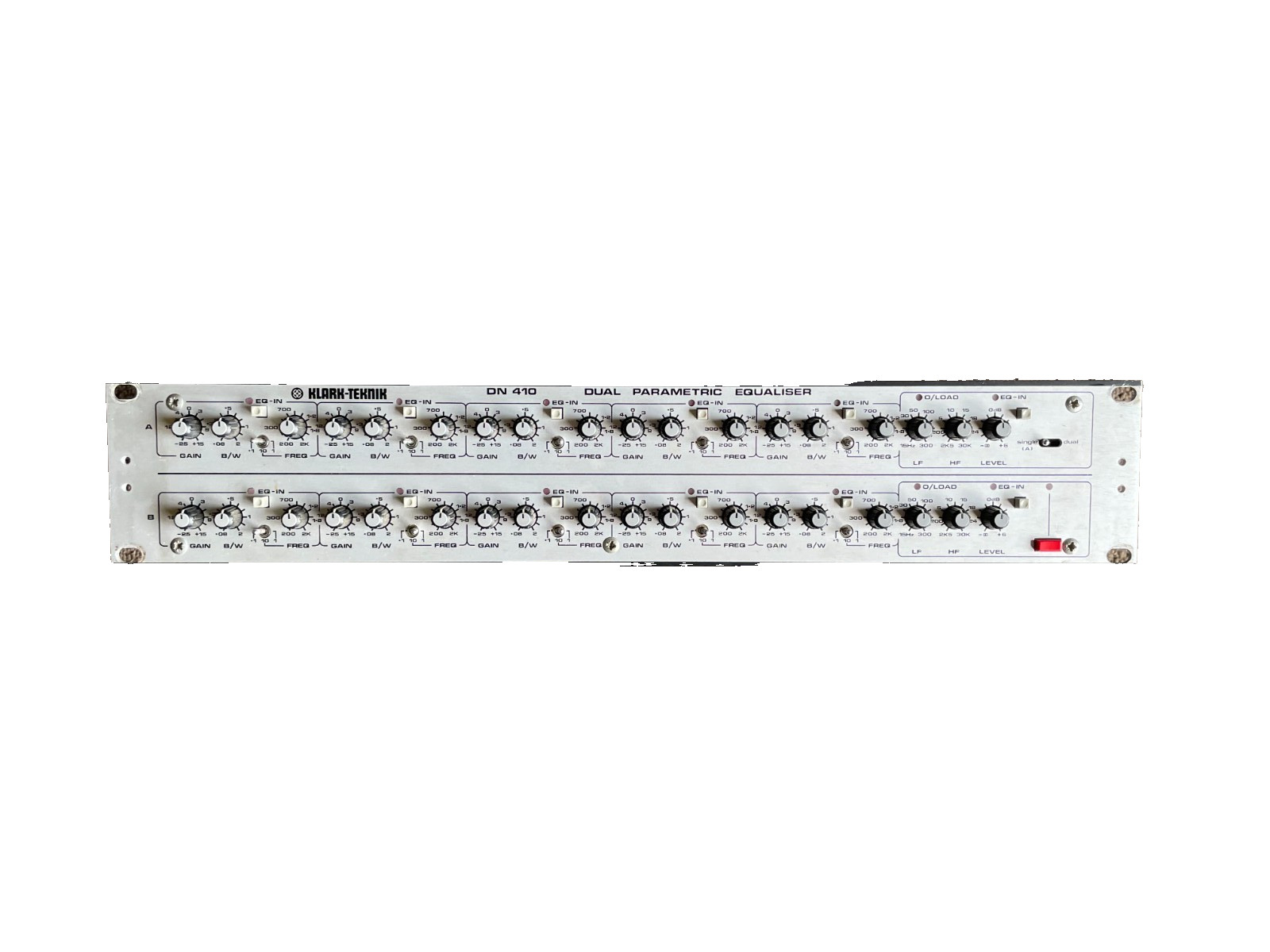 Klark Teknik DN410 Dual-Channel Five-Band Parametric Equaliser