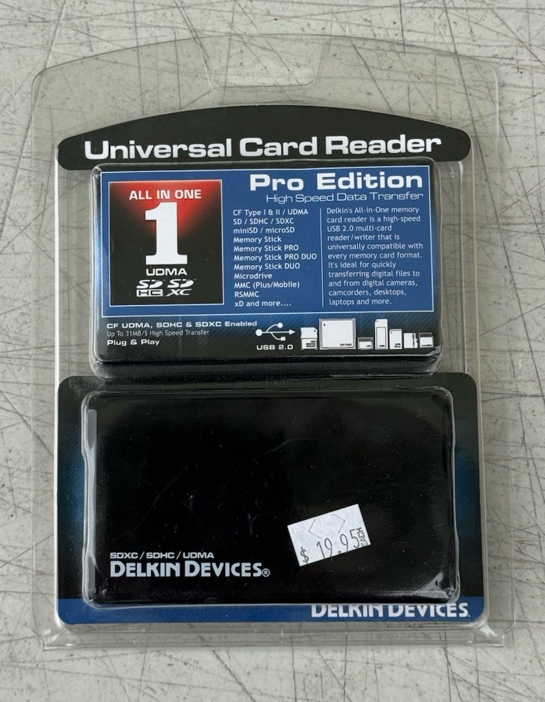 Delkin All-in-One Universal Card Reader Compatible with SDXC, UDMA and SDHC