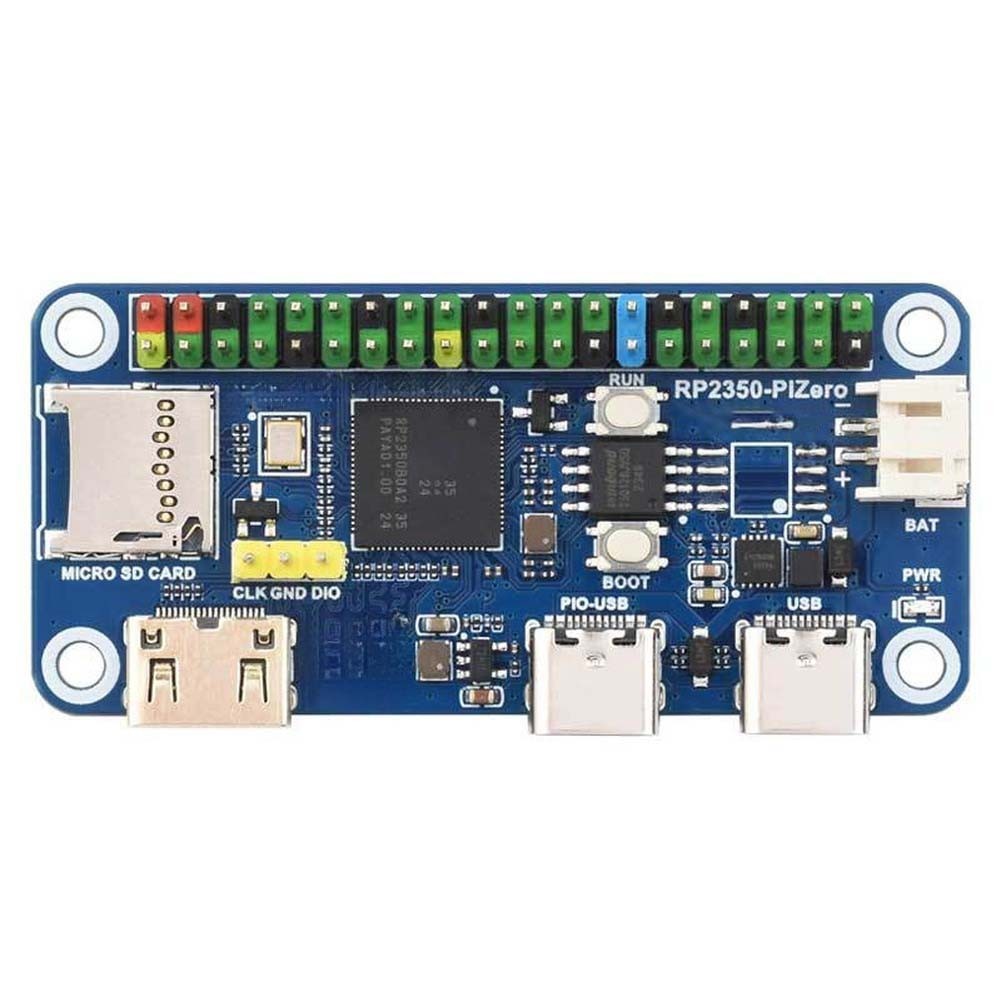 RP2350-PiZero Development Board with UART I2C 5 GPIO and 12 Customizable PIOs