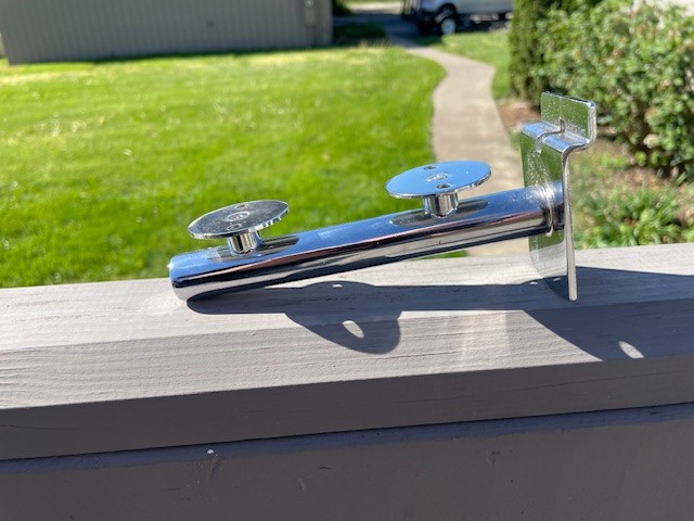 70 Udizine 6 inch Chrome Slatwall Shelf Brackets - new