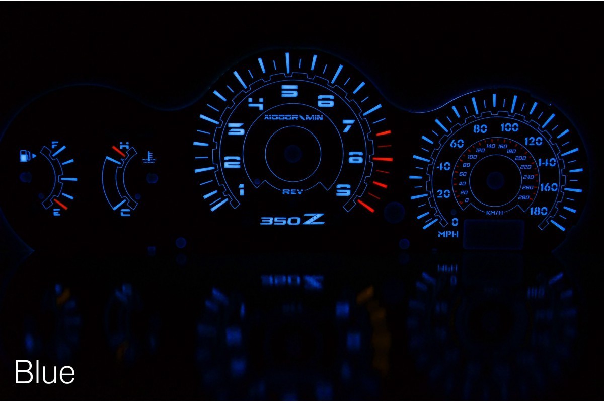 for Nissan 350 Z 350z PLASMA TACHO GLOW GAUGES TACHOSCHEIBEN DIALS Speedo