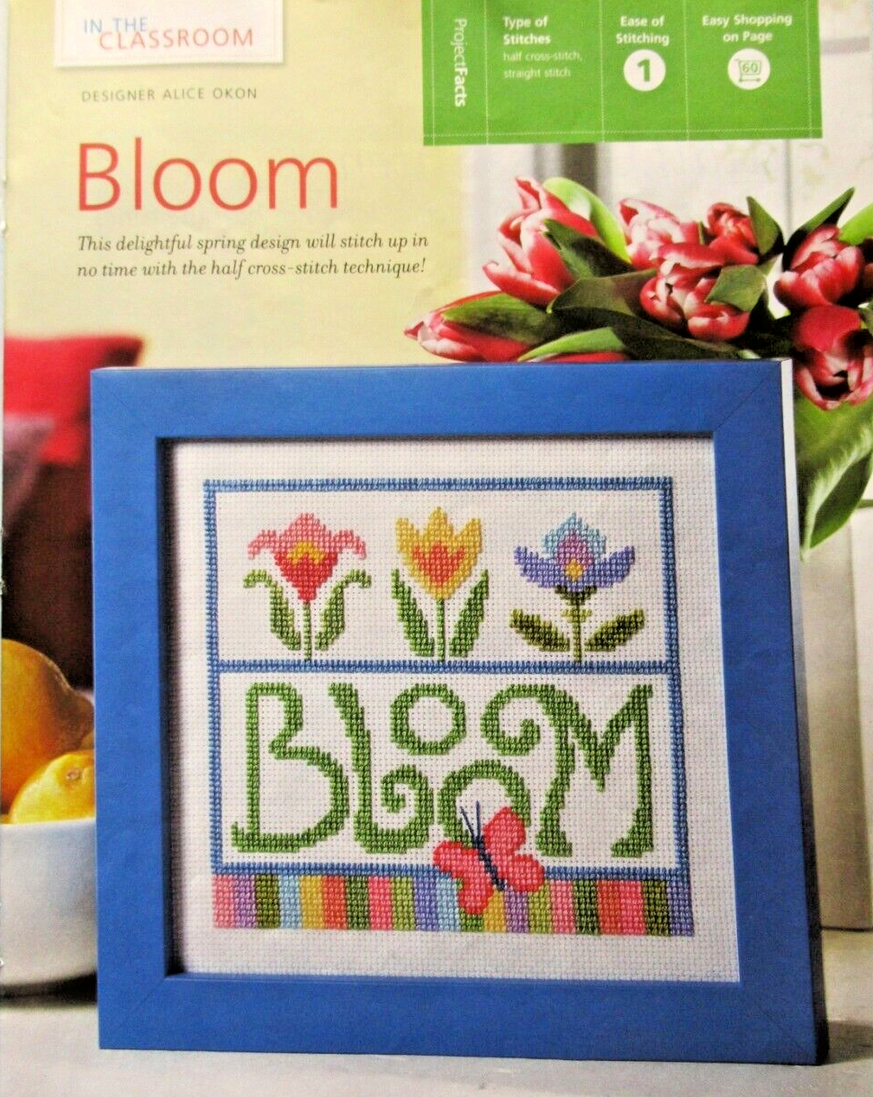 Bee Blessed Thankful Loving Bloom Spring Design CROSS STITCH PATTERNS