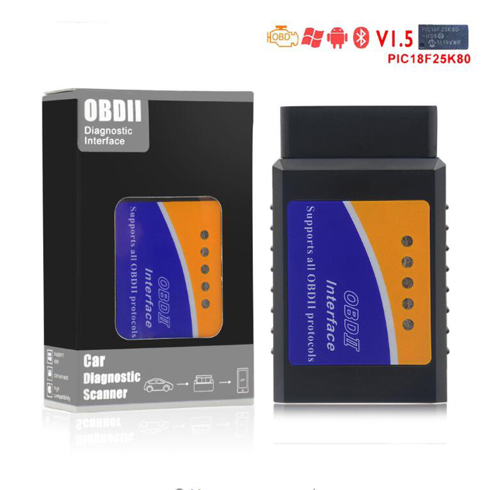 SZshufen brand ELM327 Bluetooth v1.5 Obd2 Scanner Adapters Car code reader