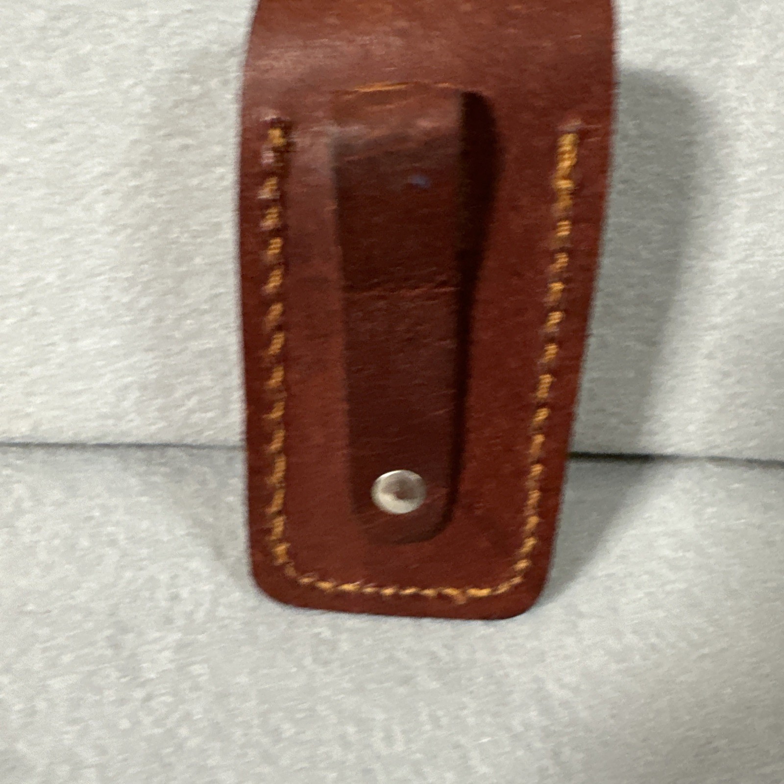 Craftsman Folding Utility Knife Lockback Box Cutter w/ Leather Sheath