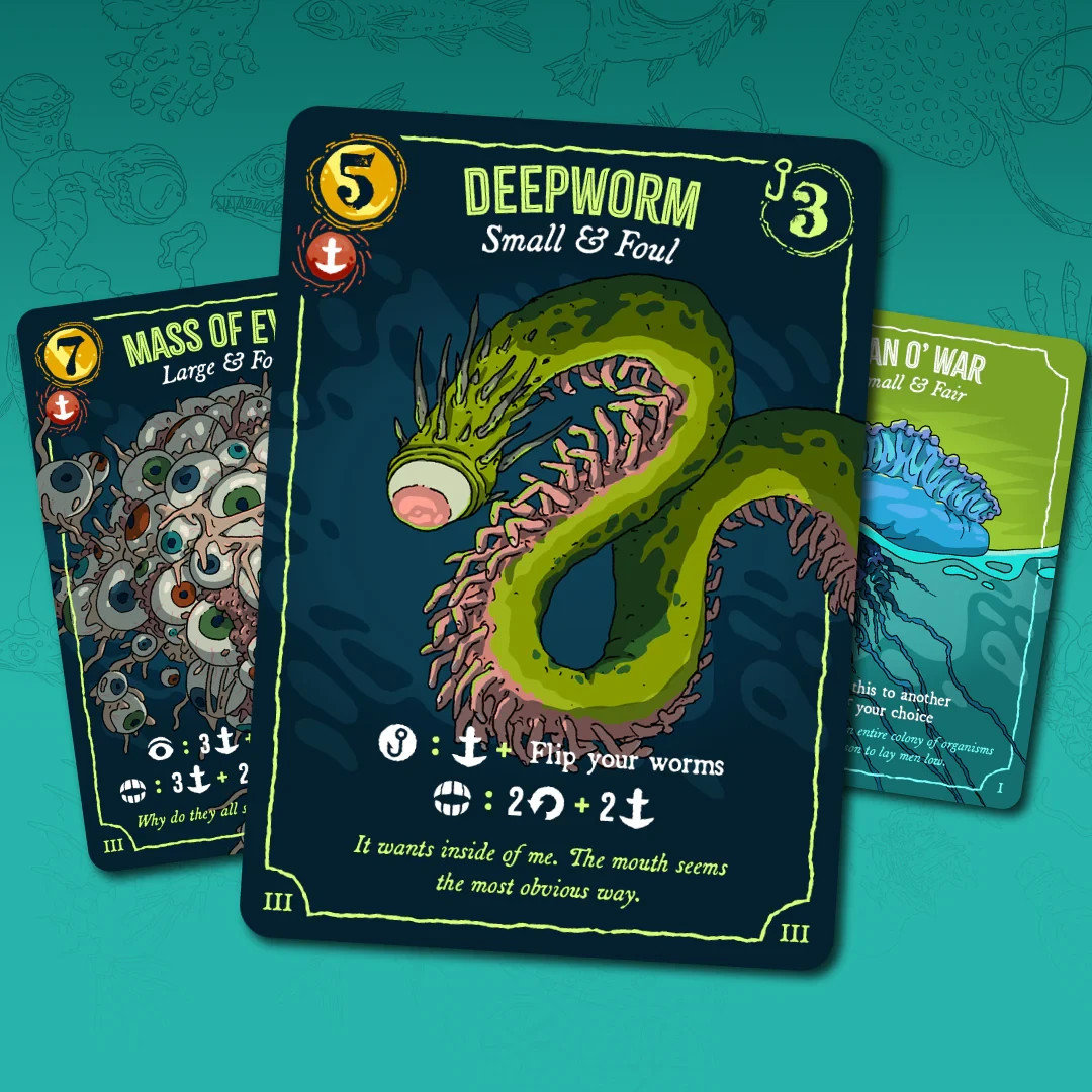 New/Sealed DEEP REGRETS Board Game ... Eldritch Fishing