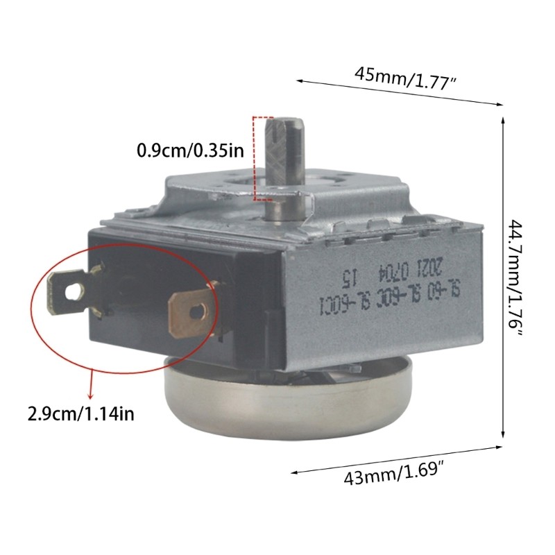 60 Minutes Timer Switch Mechanical Timer For Oven Steamer Cooker Accessory