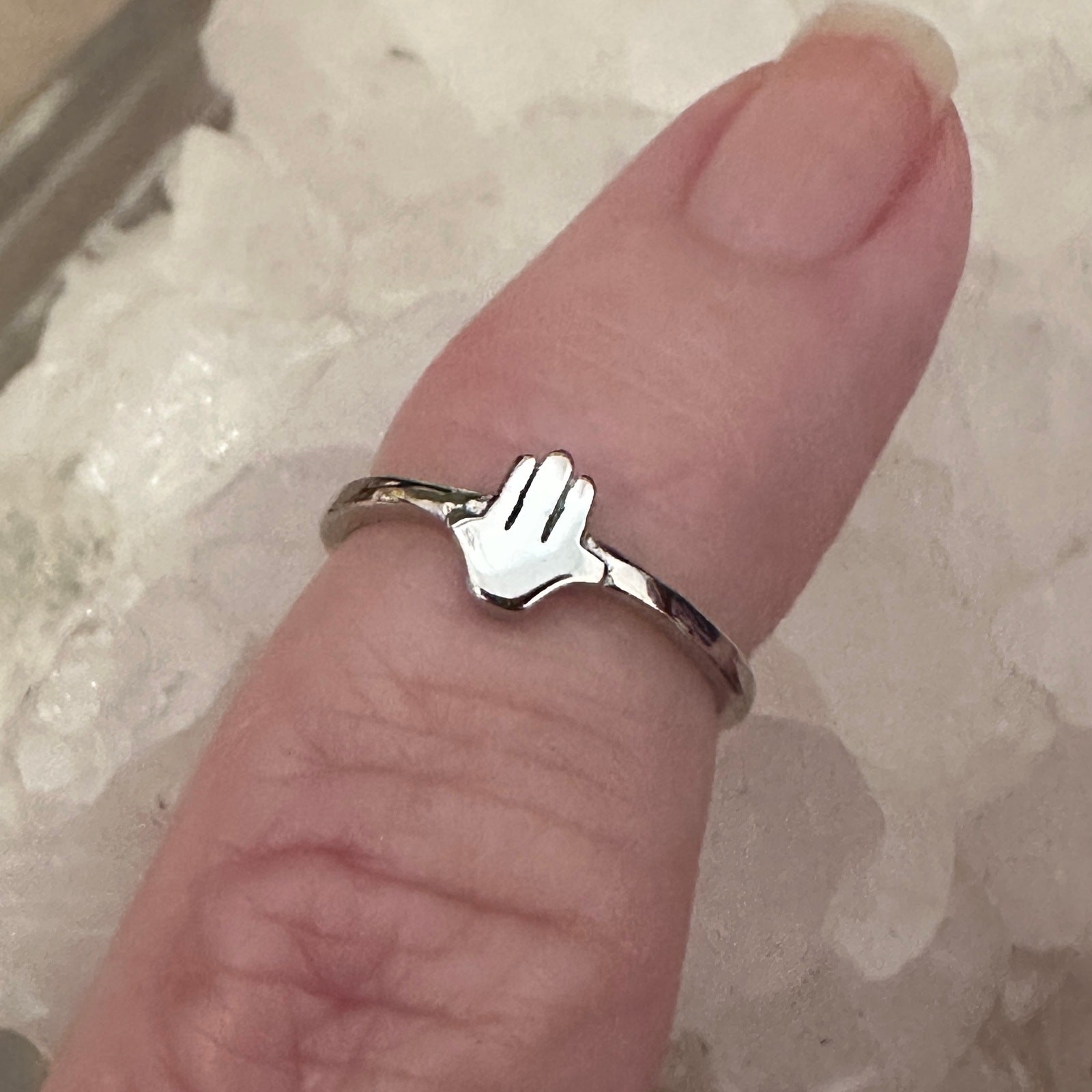 Sterling Silver Hamsa Toe Ring