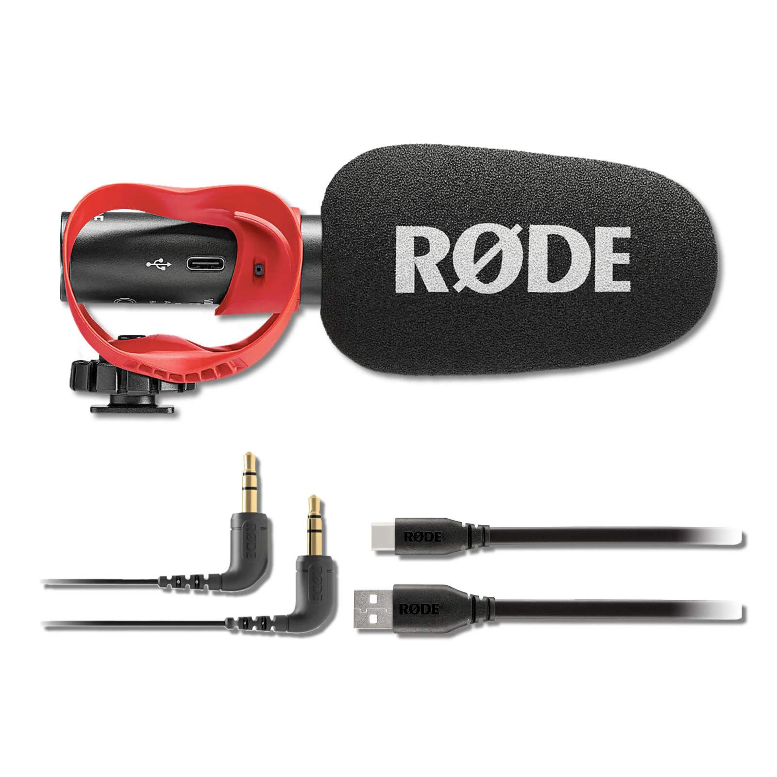 Rode VideoMic GO II Camera-Mounted Shotgun Microphone with Rode SC18 USB-C Cable