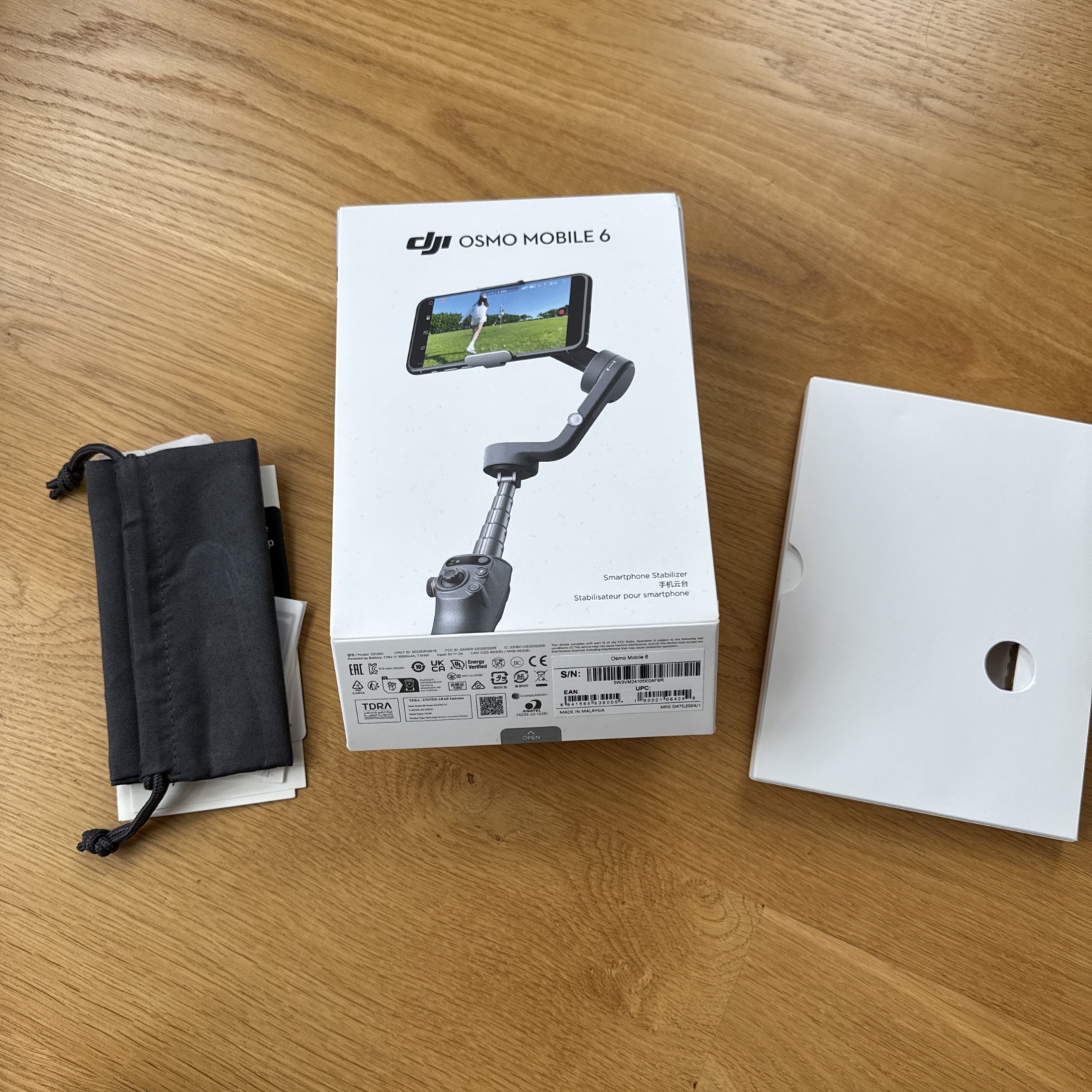 DJI Osmo Mobile 6 Gimbal Stabilizer f/ Smartphones 3Axis Phone Gimbal Slate Gray