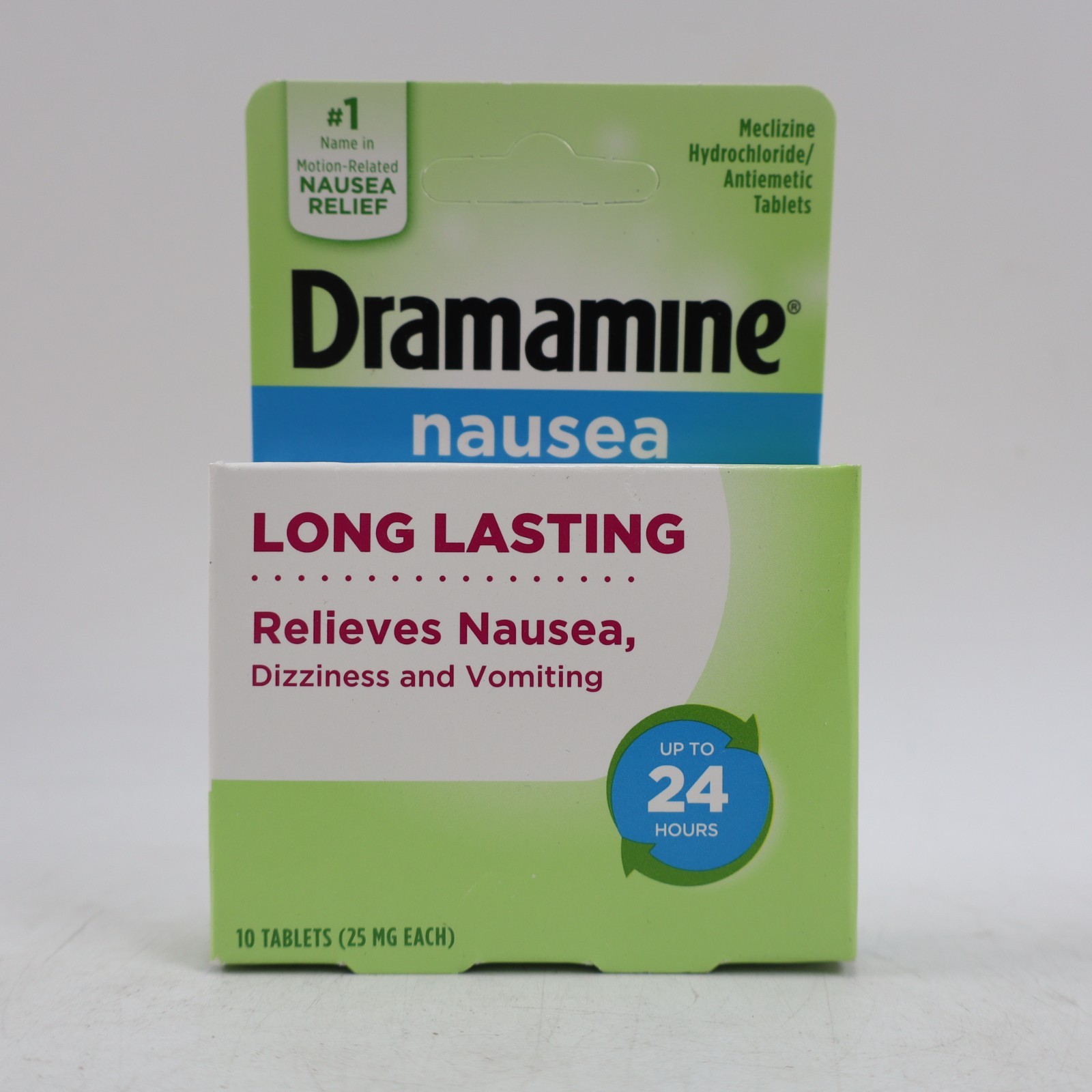 3 PACK Dramamine Long Lasting Formula Nausea Relief Tablets 10Ct EA Exp 12/2025+