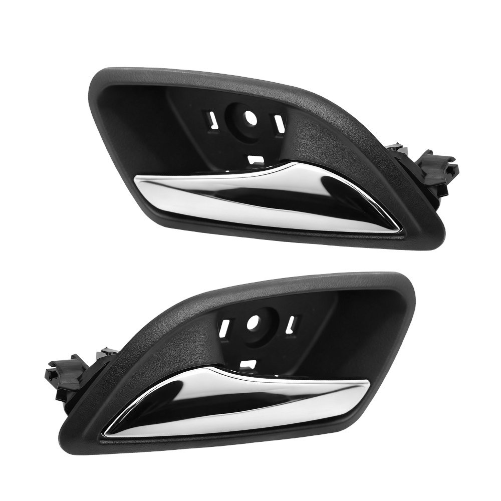 Fit Chevy Cruze 2011-2015 Inner Door Handle Set 2PCS Front Rear Black Chrome