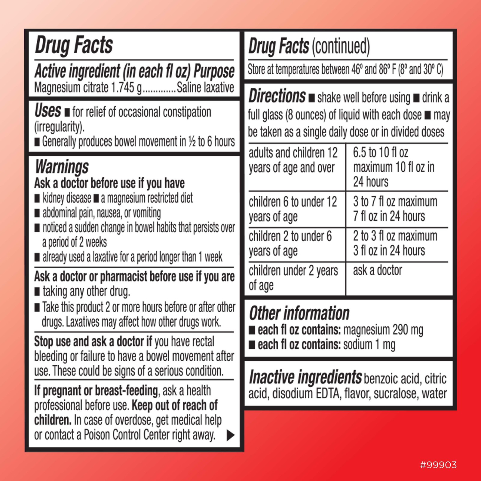 Quality Choice Magnesium Citrate, 10 FL Oz - Saline Laxative