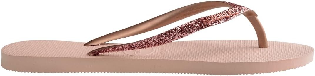 Havaianas Women's Slim Glitter II Flip-flop Sandals, Ballet Rose Size 7-8W