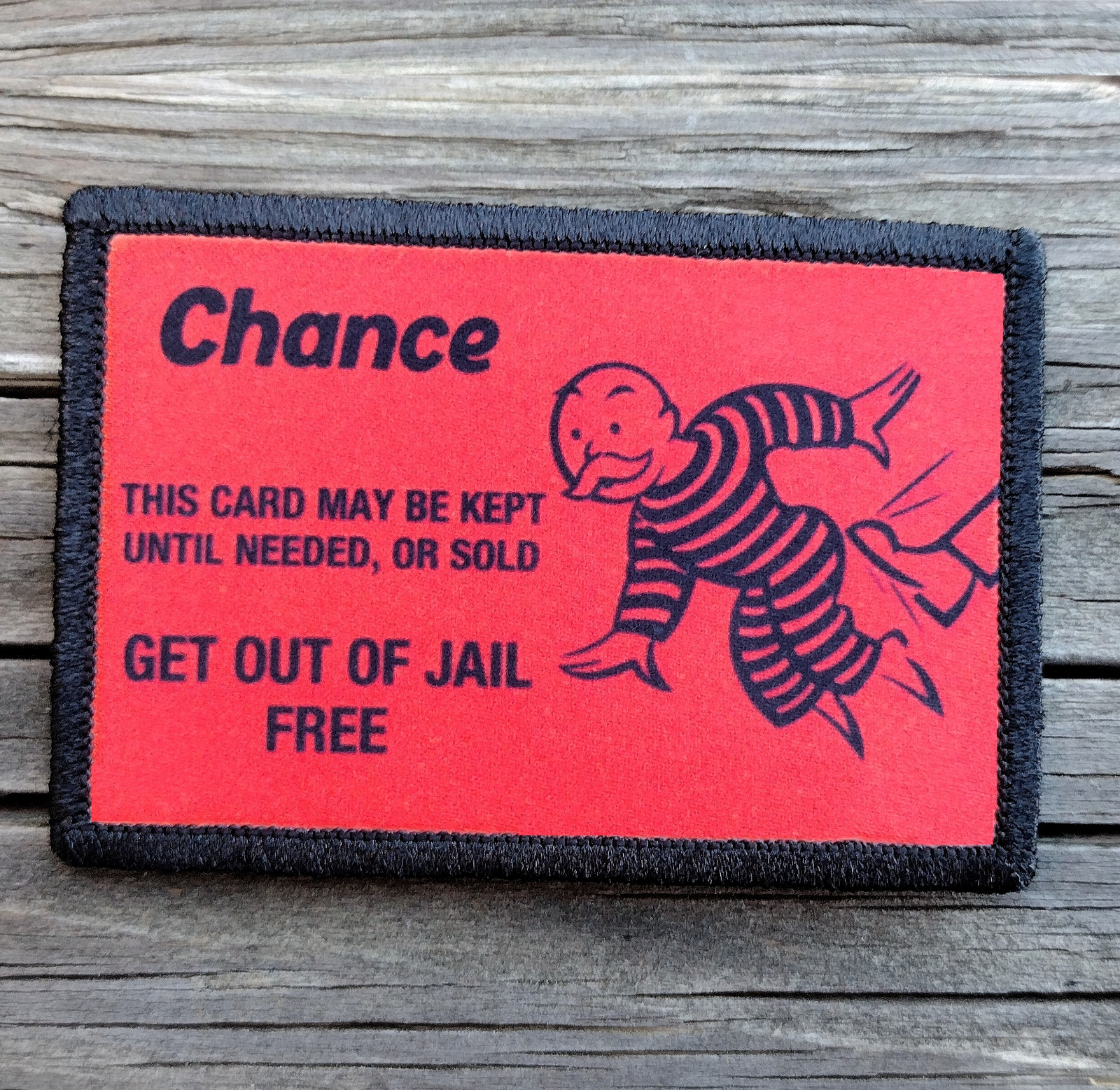 Get Out Of Jail Free Morale Patch Hook and Loop Custom Tactical Funny 2A Gear