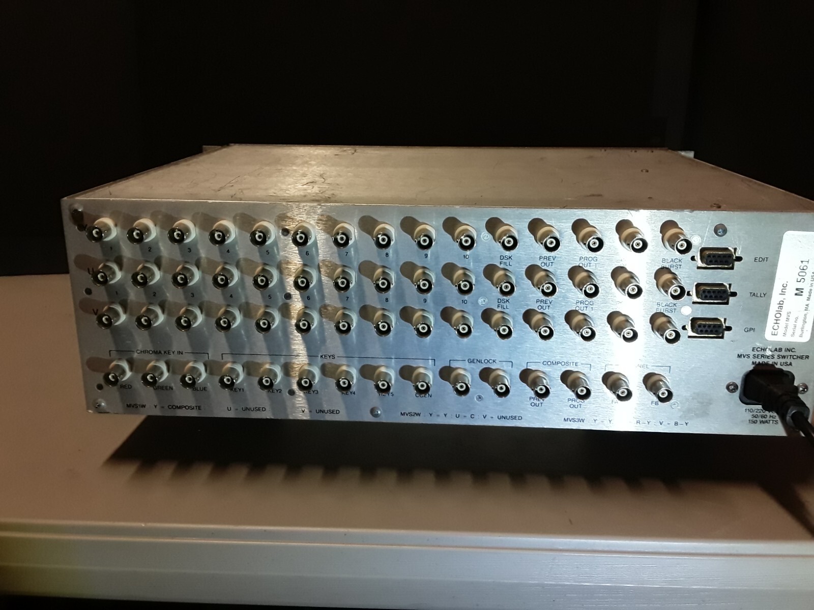 ECHOLAB SWITCHER - MODEL MVS-5 plus MVS MAIN FRAME and POWER