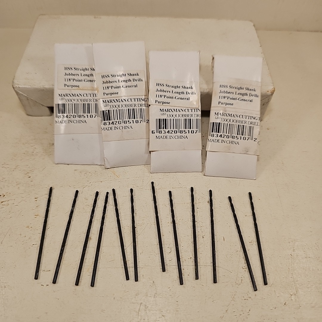 NEW LOT OF 48 MARXMAN 330QI HSS Jobber Length Drills #53 118° Point