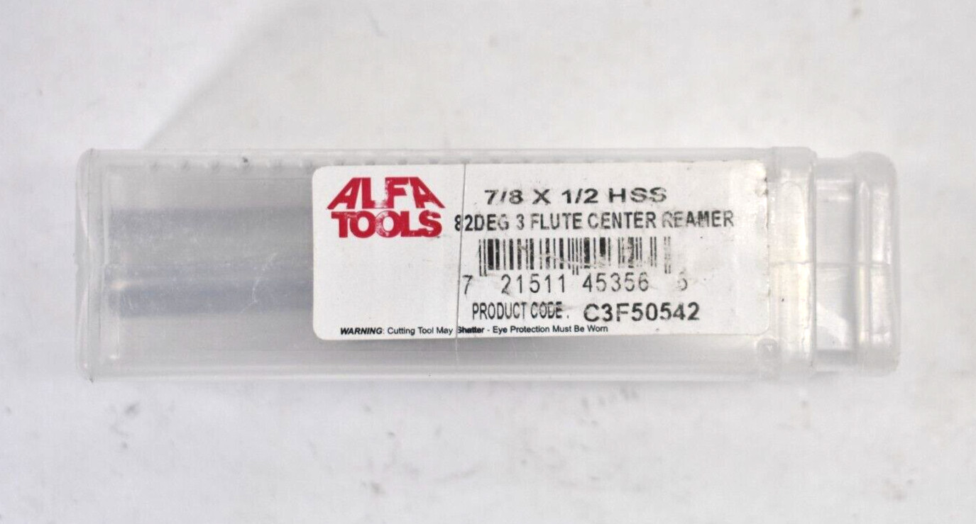 Alfa Tools High Speed Steel 82° 3 Flute Countersink 7/8" x 1/2" C3F50542