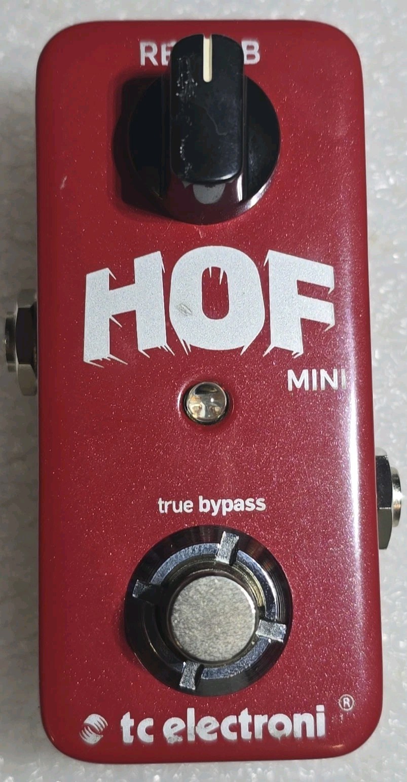 TC Electronic Hall Of Fame Mini Reverb Compact True Bypass Guitar Effect Pedal
