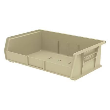 Akro-Mils 30255Stone Hang & Stack Storage Bin, Plastic, Beige, 5 In H, 16 1/2