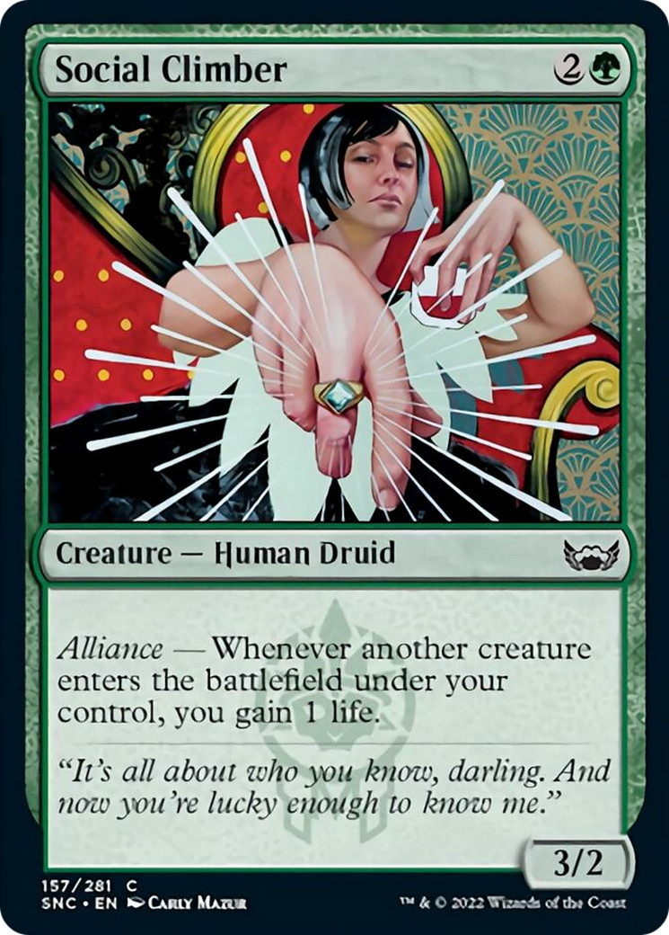 x4 Social Climber SNC MTG 157/281 COMMON M/NM 4x