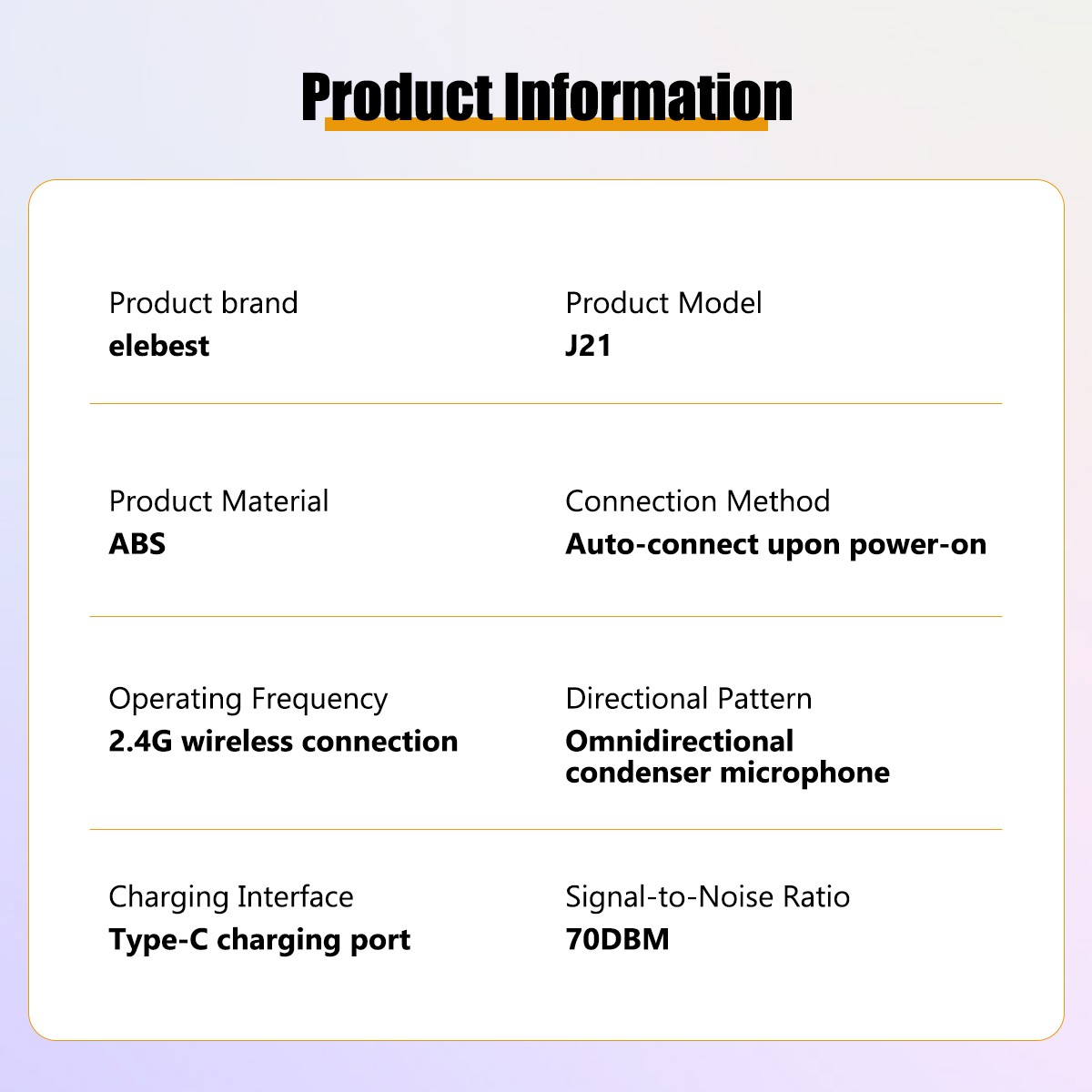 Wireless Microphone Mini Mic for iPhone/Android Phone, LED Display Lavalier Mic