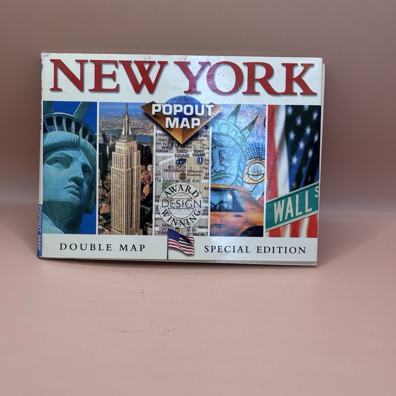 Vintage NYC Pop Up Pocket Map New York City Manhattan 9/11 Central Park Subway A