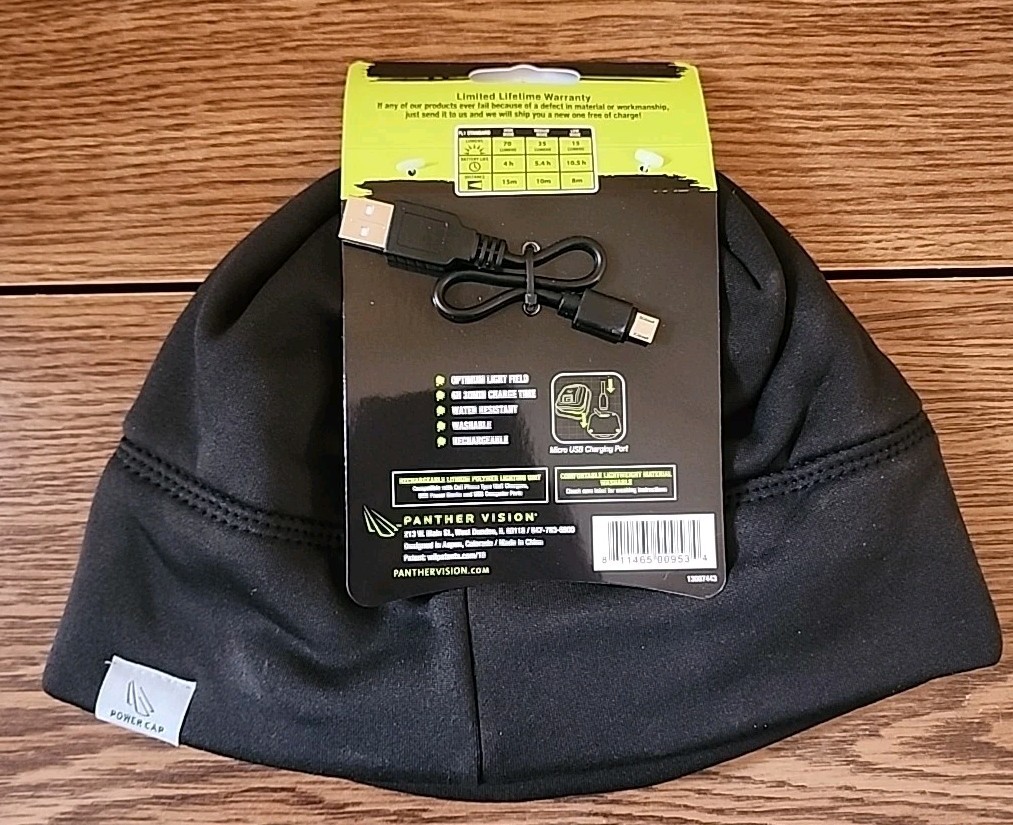 Panther Vision Rechargeable Headlamp In A Hat