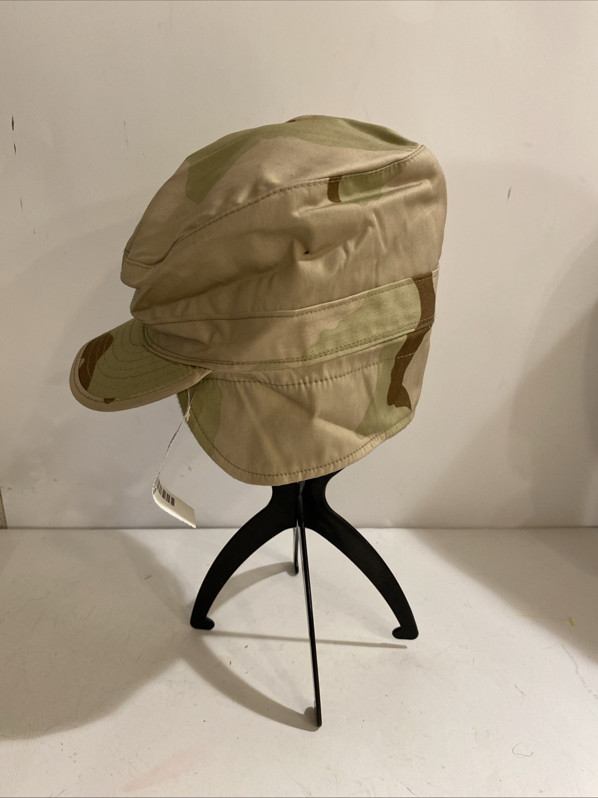 Military Cap Desert Camouflage Pattern Tri-Color Class 2 Ear Flaps Size 6-7/8 ME