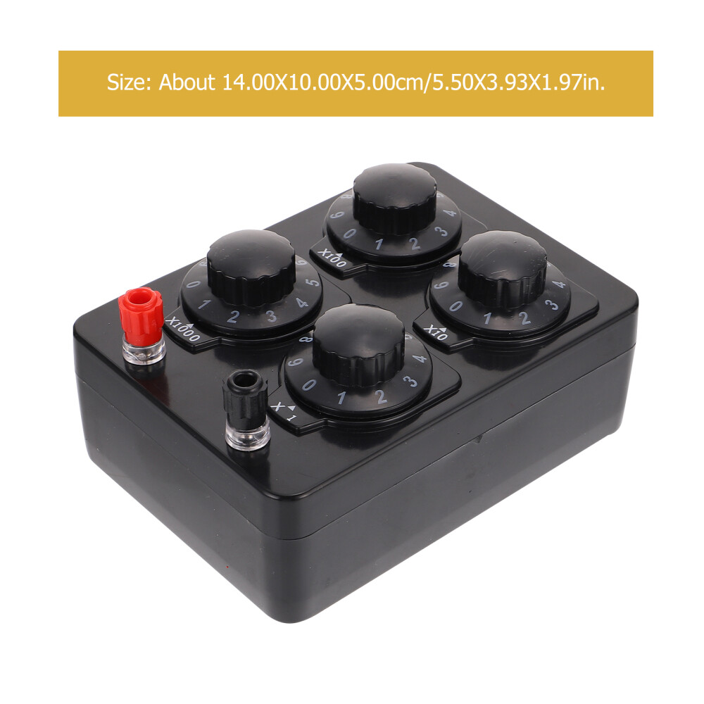 Resistance Box Variable Box Physical Electrical Teaching Instrument 0-9999 Ohm