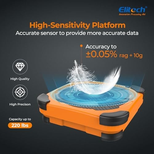 Wireless Freon Charging Scale 220lbs Elitech LMC 210