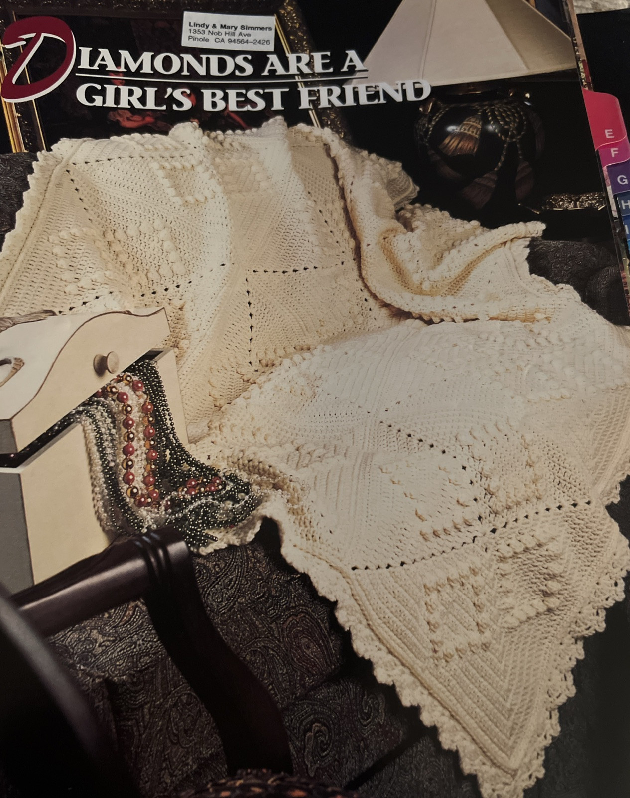 CROCHET Annie’s Afghan Quilt Club ~Diamonds Are A Girls Best Frien~PATTERN Only~