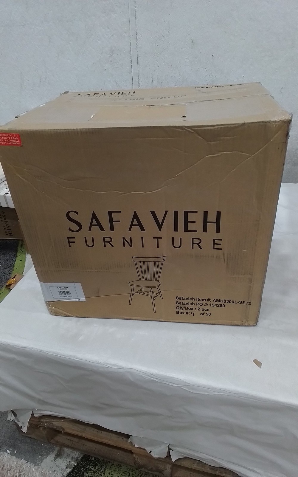 Safavieh PARKER SPINDEL SIDE CHAIR, Reduced Price 2172777725 AMH8500L-SET2
