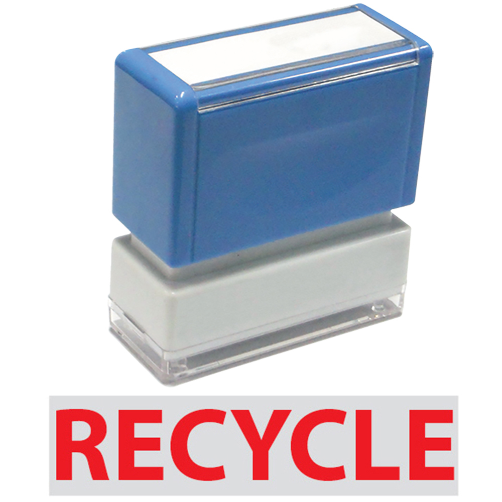 Recycle - JYP PA1040 Pre-Inked Rubber Stamp (Red Ink)