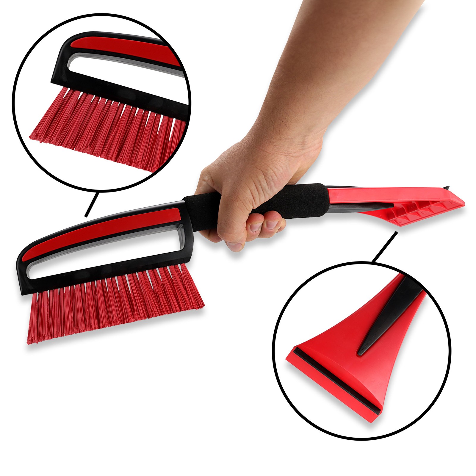 Heyner Premium Ice Scraper SnowStar M Light Pro with Soft Grip and Broom