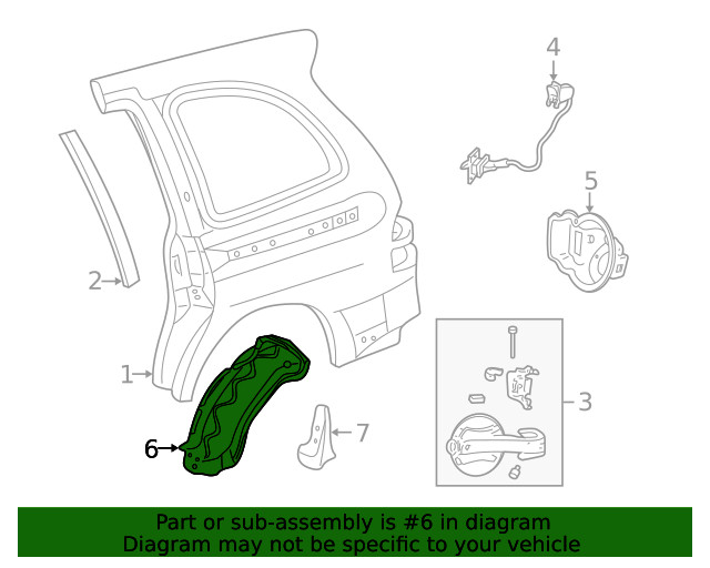 Genuine Ford Splash Shield 3F2Z-1728371-CA