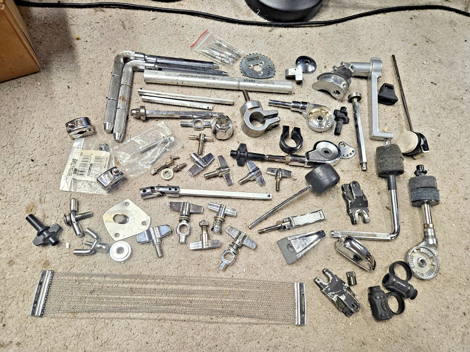 TAMA Spare Drum & Bass Drum Pedal Parts Collection From VARIOUS ERAS -  NICE
