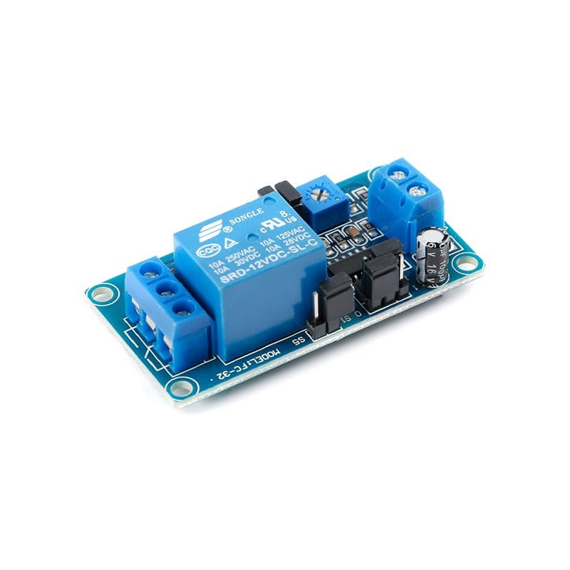 2Pcs DC 12v Delay Relay Module for Smart Home Delay Relay Switch with Time
