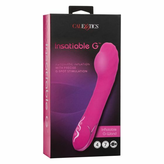 INSATIABLE G INFLATABLE G SPOT WAND VIBRATOR SILICONE RECHARGEABLE MASSAGER