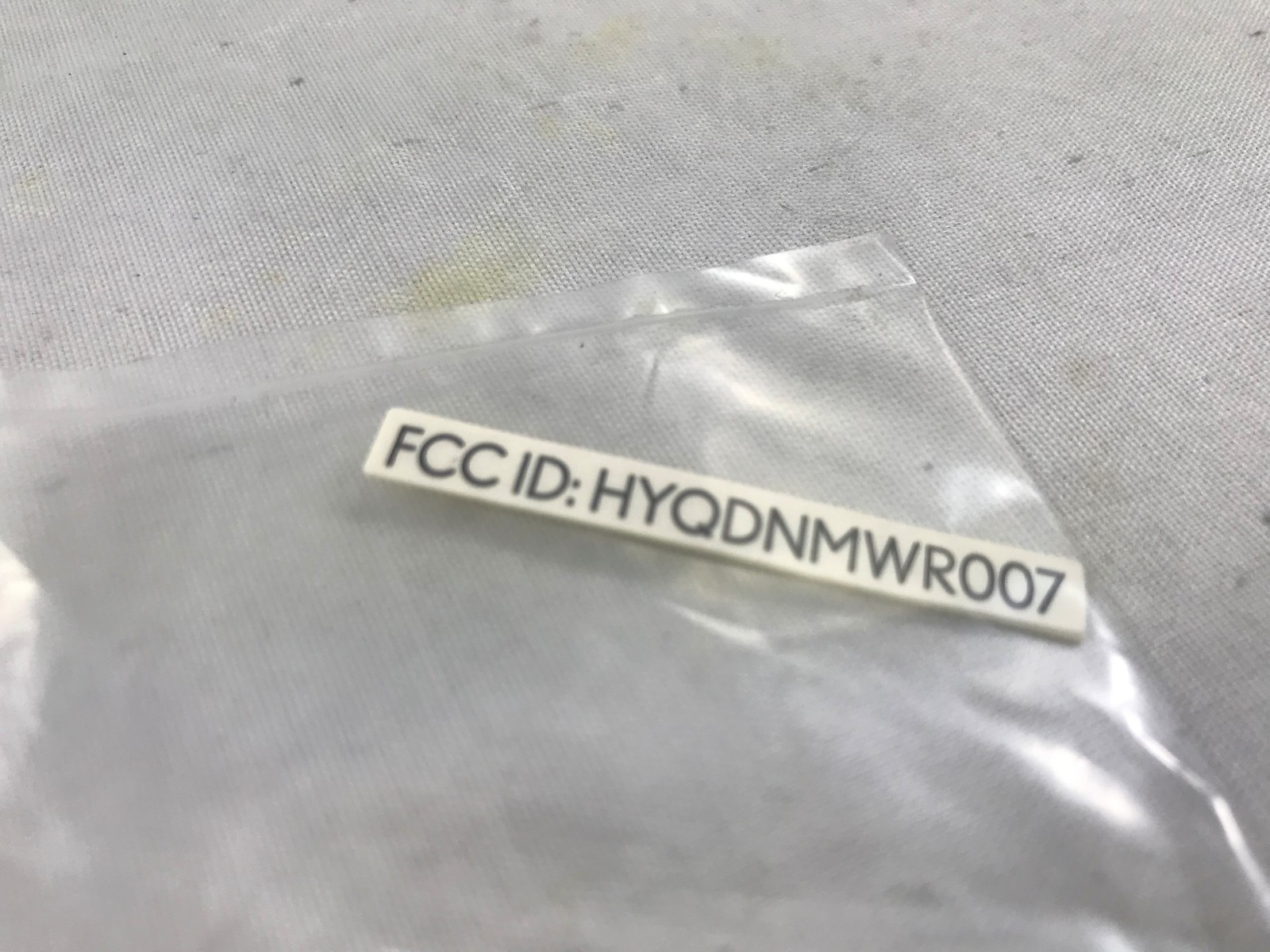 Toyota OEM Millimeter Label 04005-64133 FCC ID: HYQDNMWR007 Factory