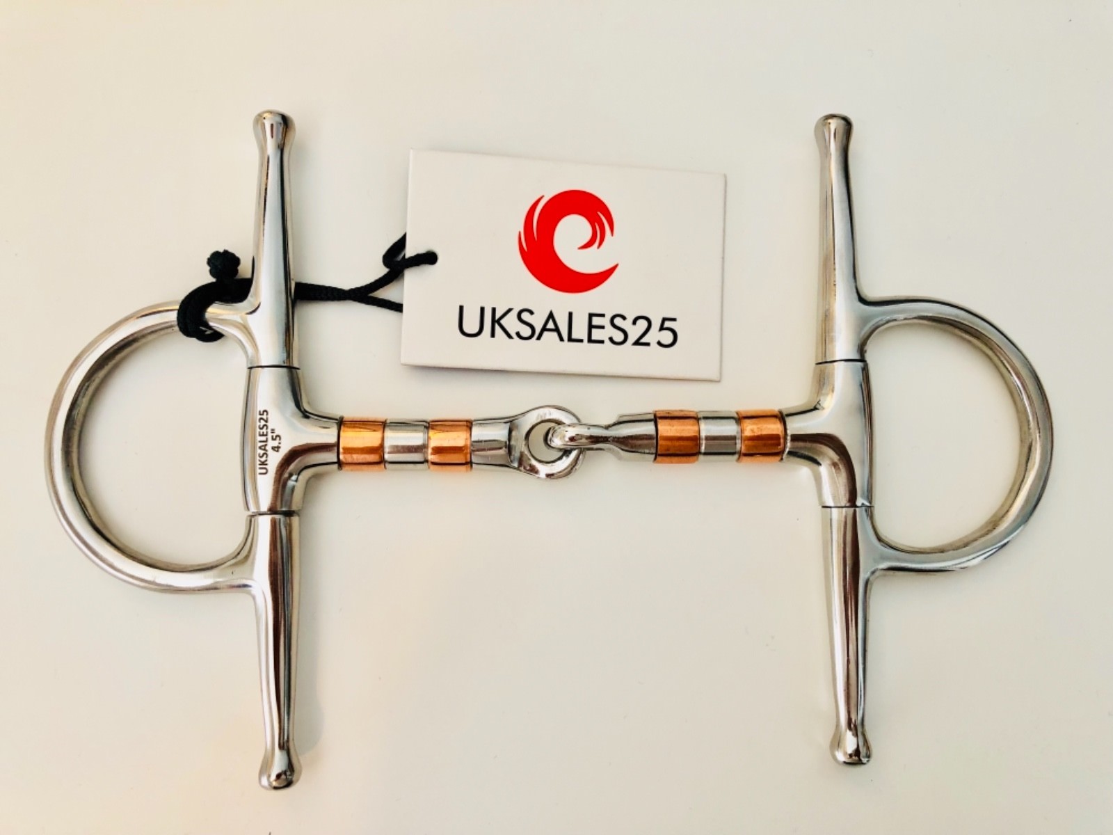 Full Cheek Copper Roller Jointed Snaffle Bit (UKSALES25®) *SAME DAY DISPATCH*