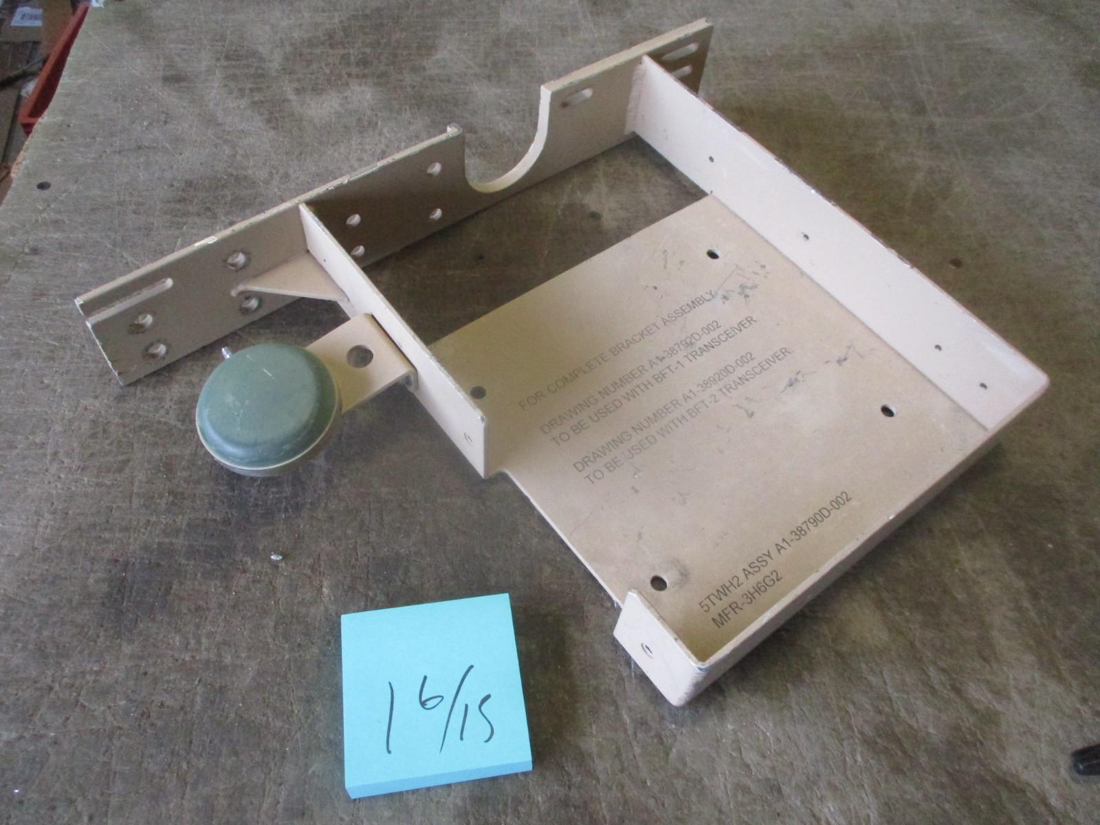 Used Blue Force Tracker BFT Antenna Windshield Mount for HMMWV, w/GPS Antenna
