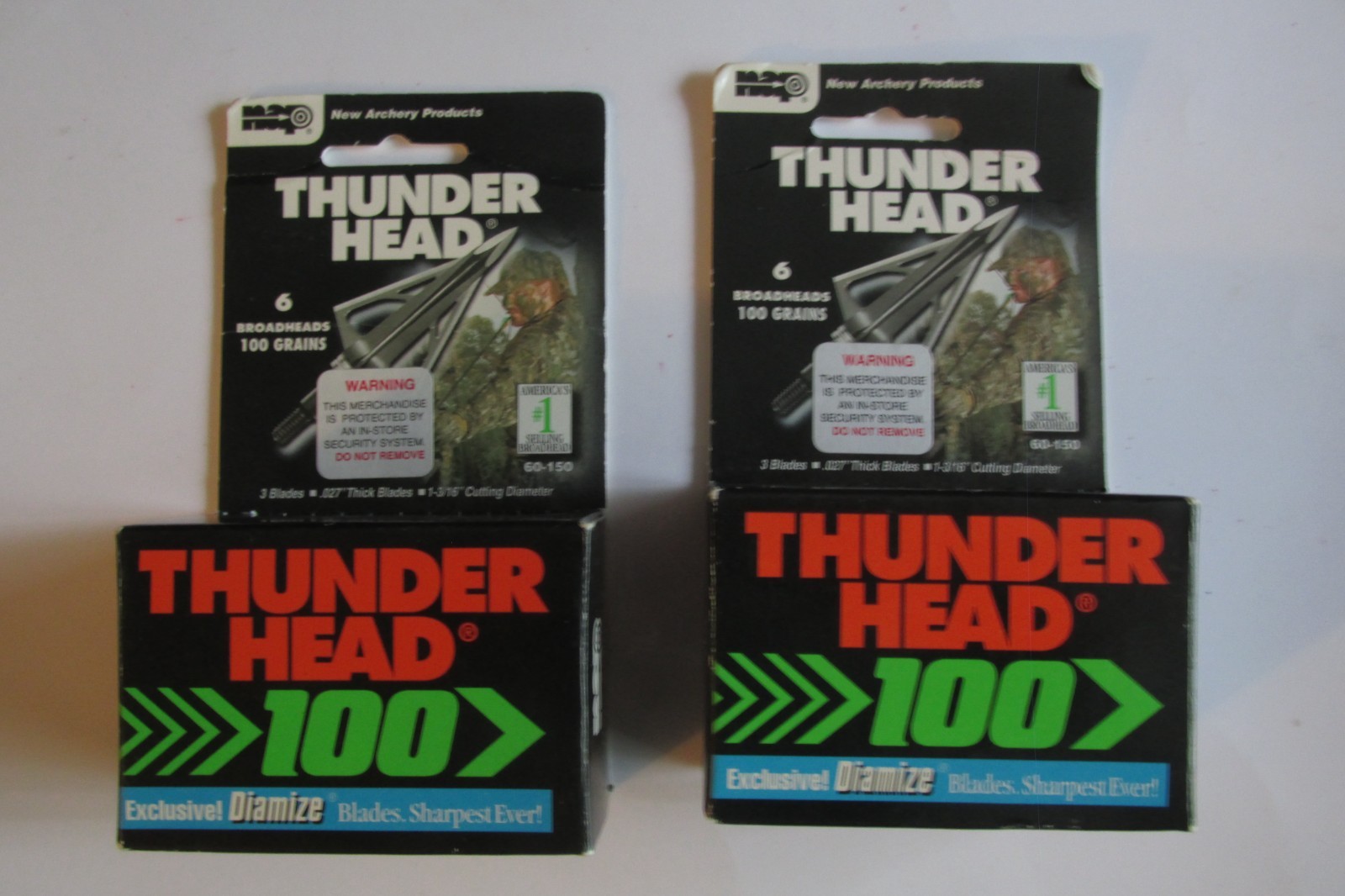 NEW Thunderhead Micro-groove Broadheads 100 gr U.B.A.R. rings/ O rings