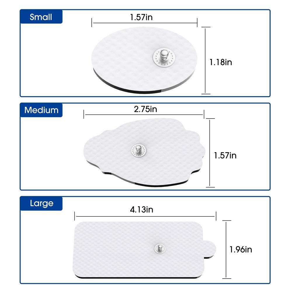 20pcs Replacement Patches for TENS Unit Electrode Electrodes Pads Electrotherapy