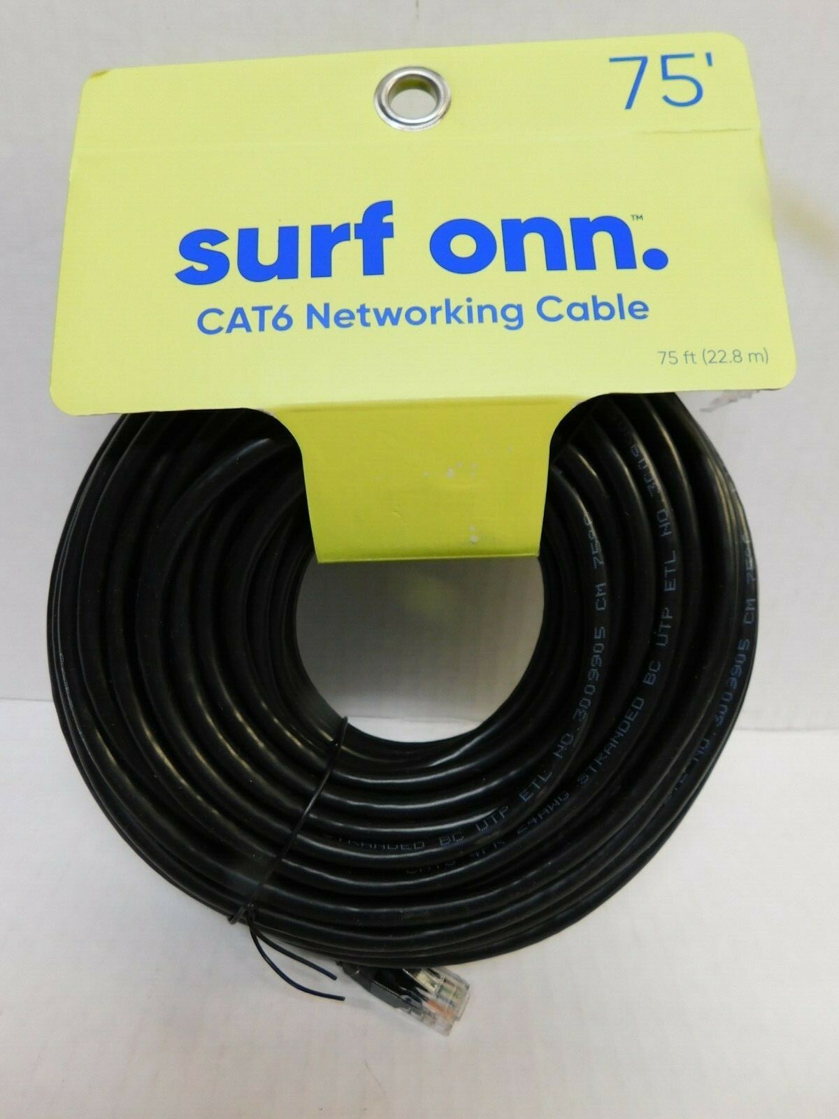 SURF ONN  CAT6 NETWORKING CABLE-75 FT
