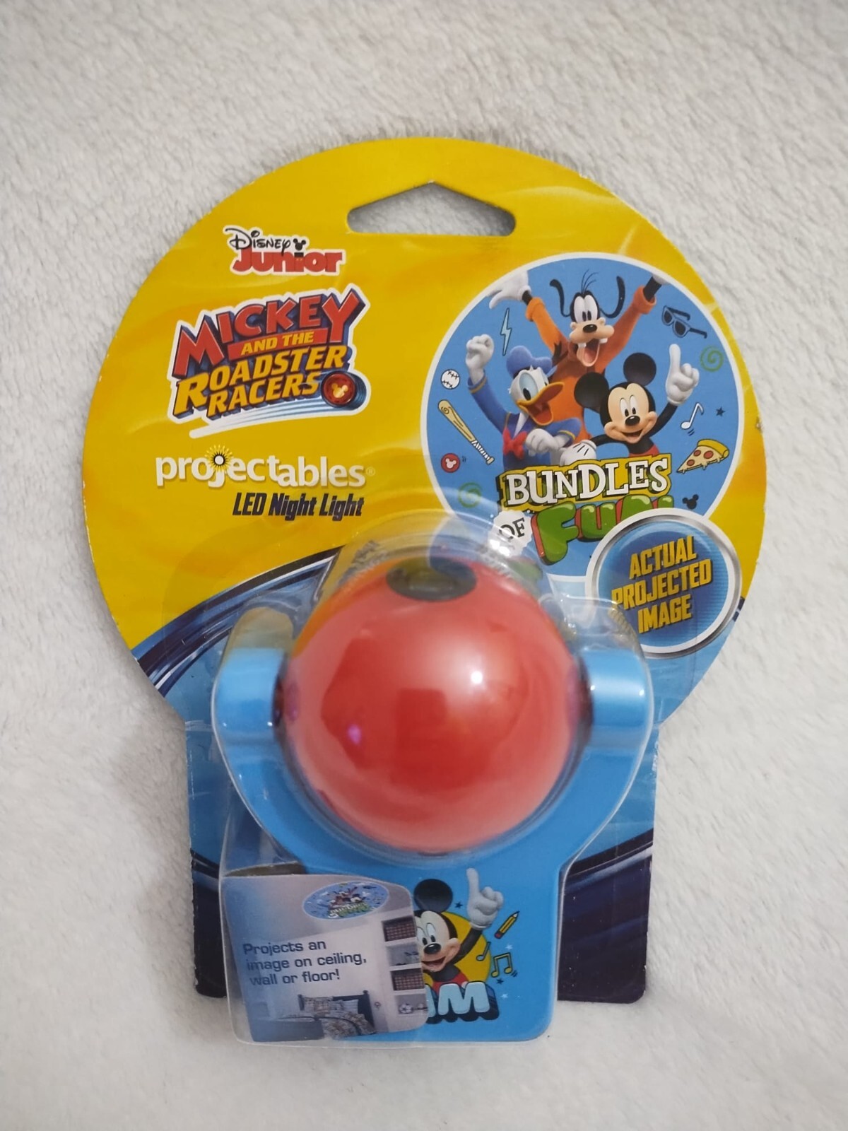 NEW Mickey Mouse Night Light Roadster Races Projectables LED