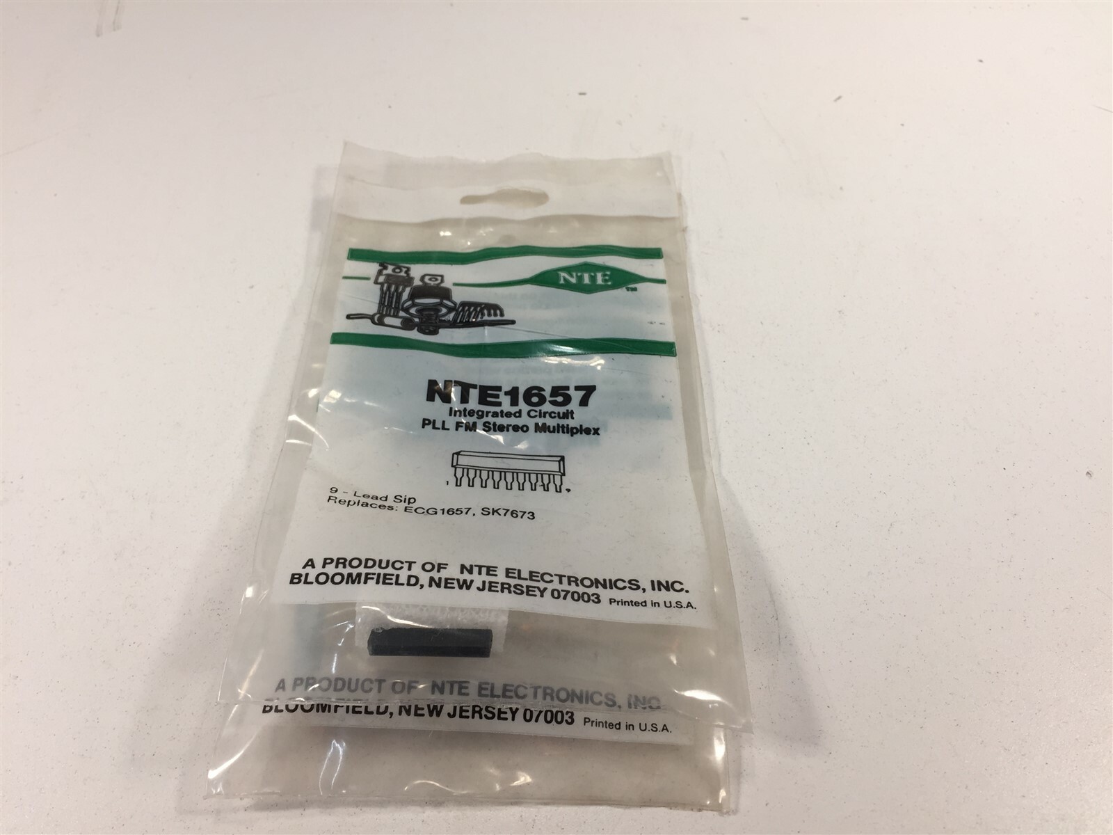 (1) NTE NTE1657 Integrated Circuit Phase Lock Loop (PLL) FM Stereo Multiplex