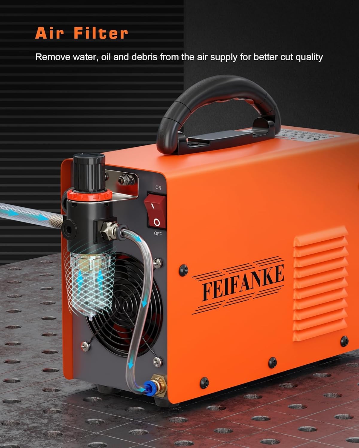Plasma Cutter 55A Non Touch Pilot Arc HF Air Plasma Cutting Machine Max Cut 3/4"